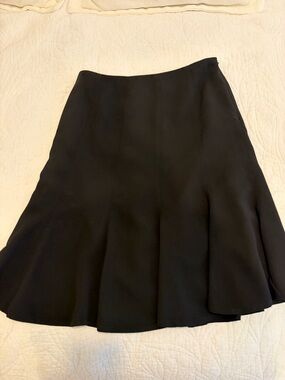 Nine West Black A-Line Flared Skirt